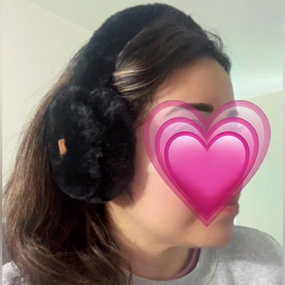 CC Black Adjustable Fuzzy Earmuffs - Picture 10 of 11